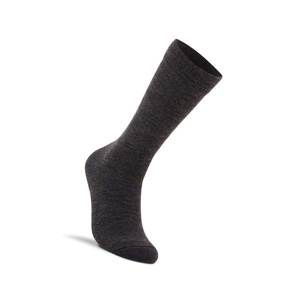 Men\'s Ecco Dress Crew Socks Black / Grey | Canada 831FDN